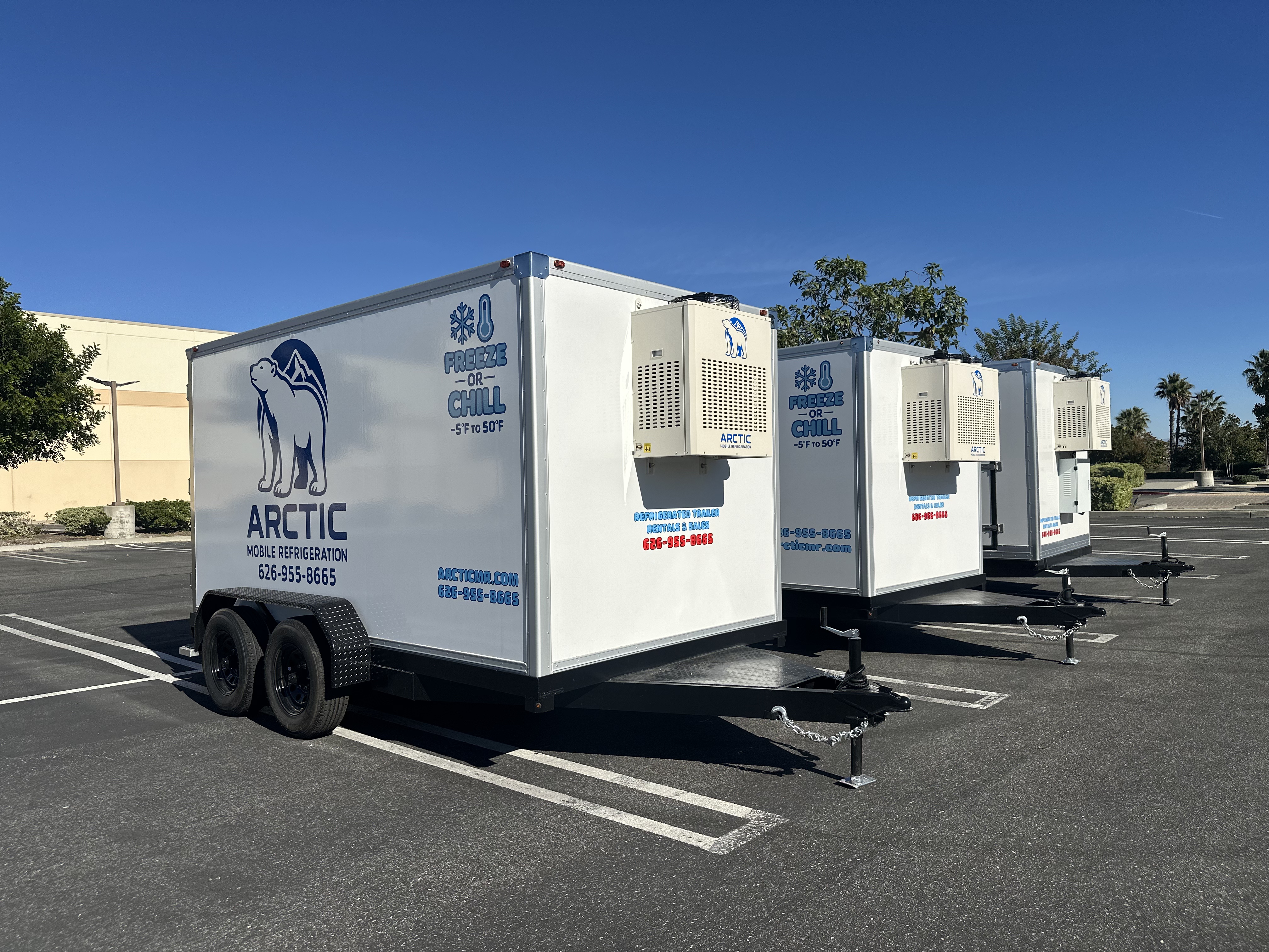 7×12 ft Mobile Refrigerated Trailer