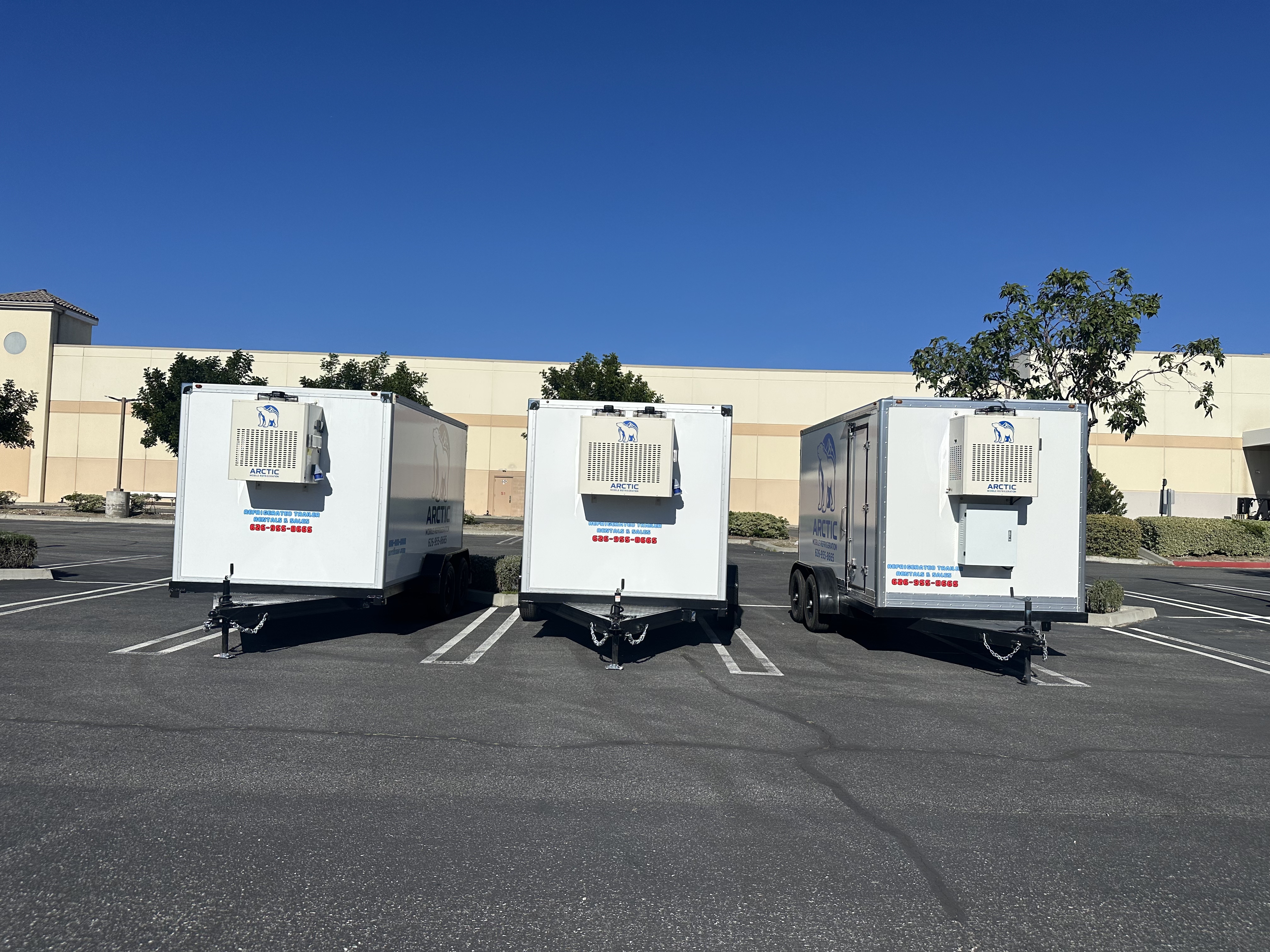 7×16 ft Mobile Refrigerated Trailer